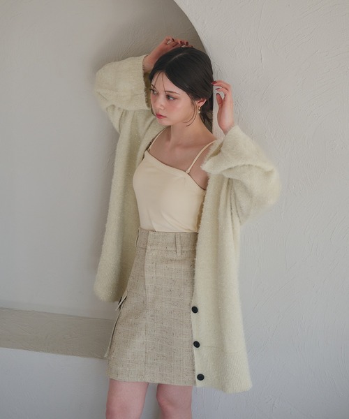 fupel(フぺル)の「spring tweed mini skirt / スプリングツイードミニスカート(setup対応可)(スカート・レディース・ブラウン系その他/ライトベージュ・FREE)」の10枚目の写真