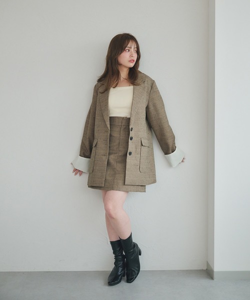 セール】spring tweed mini skirt / スプリングツイードミニスカート