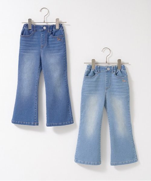 Lycee mine(リセマイン)の「【きれいシルエット】しっかりストレッチフレアデニムパンツ(デニムパンツ・キッズ・ブルー/サックスブルー・150cm/110cm/130cm/140cm/120cm/100cm)」の21枚目の写真