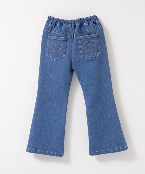 Lycee mine(リセマイン)の「【きれいシルエット】しっかりストレッチフレアデニムパンツ(デニムパンツ・キッズ・ブルー/サックスブルー・150cm/110cm/130cm/140cm/120cm/100cm)」の6枚目の写真