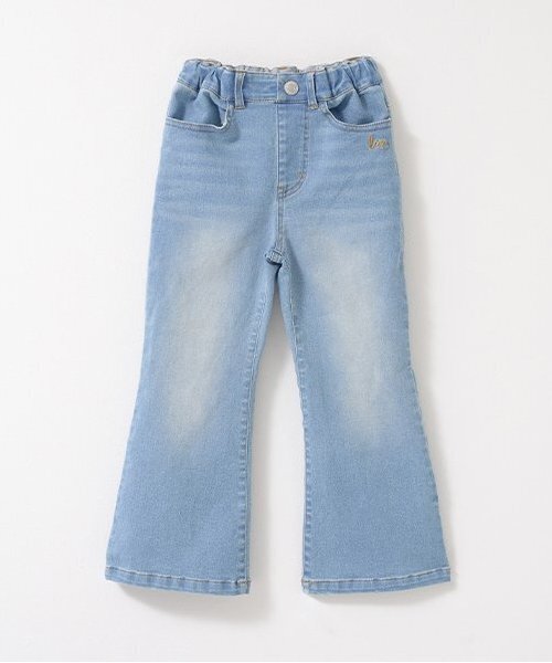 Lycee mine(リセマイン)の「【きれいシルエット】しっかりストレッチフレアデニムパンツ(デニムパンツ・キッズ・ブルー/サックスブルー・150cm/110cm/130cm/140cm/120cm/100cm)」の7枚目の写真