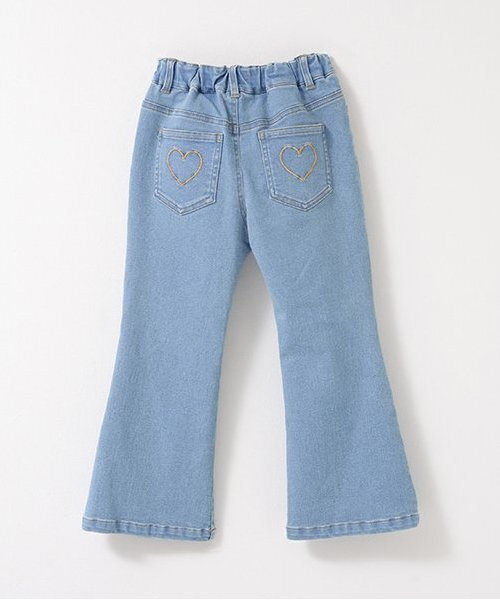 Lycee mine(リセマイン)の「【きれいシルエット】しっかりストレッチフレアデニムパンツ(デニムパンツ・キッズ・ブルー/サックスブルー・150cm/110cm/130cm/140cm/120cm/100cm)」の8枚目の写真