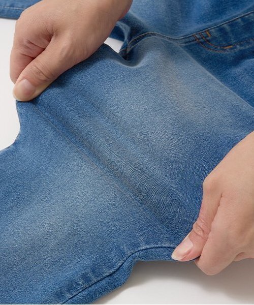 Lycee mine(リセマイン)の「【きれいシルエット】しっかりストレッチフレアデニムパンツ(デニムパンツ・キッズ・ブルー/サックスブルー・150cm/110cm/130cm/140cm/120cm/100cm)」の11枚目の写真