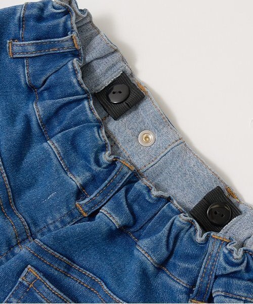 Lycee mine(リセマイン)の「【きれいシルエット】しっかりストレッチフレアデニムパンツ(デニムパンツ・キッズ・ブルー/サックスブルー・150cm/110cm/130cm/140cm/120cm/100cm)」の12枚目の写真