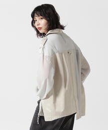 AULA AILA/アウラアイラ/別注デニムコンビネーションブルゾン