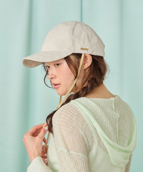 kaorinomori（カオリノモリ）の「kaorinomori レーブキャップ パル / カオリノモリ（キャップ・レディース・ブラック/ホワイト・FREE）」の19枚目の写真