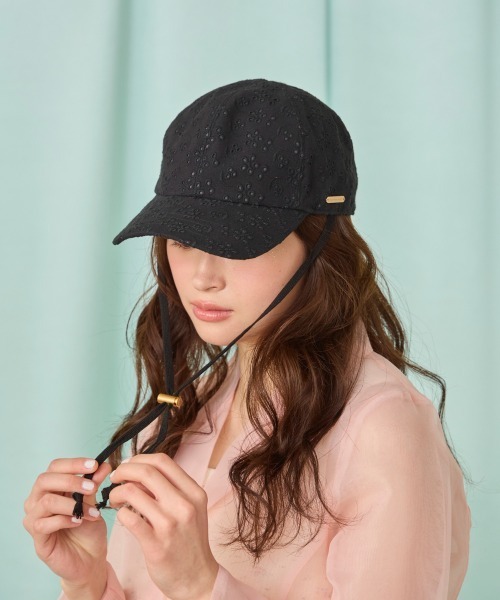 kaorinomori（カオリノモリ）の「kaorinomori レーブキャップ パル / カオリノモリ（キャップ・レディース・ブラック/ホワイト・FREE）」の18枚目の写真