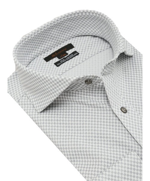 m.f.editorial（エムエフエディトリアル）の「【ストレッチ ノーアイロン 吸水速乾】m.f.エディトリアル メンズ カッタウェイ ビジネスドレス 長袖ニットシャツ（ビジネスシャツ・メンズ・グレー・首回り39cm-裄丈80cm/首回り43cm-裄丈86cm/首回り37cm-裄丈80cm/首回り39cm-裄丈84cm/首回り41cm-裄丈82cm/首回り41cm-裄丈86cm/首回り43cm-裄丈82cm）」の7枚目の写真