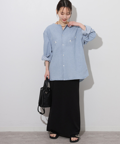 JOURNAL STANDARD relume（ジャーナルスタンダード　レリューム）の「【SKIP MAISELS/スキップメイセルス】 ROWE SH：シャツ（シャツ/ブラウス・レディース・ブルー/ライトグレー・MEDIUM）」の17枚目の写真