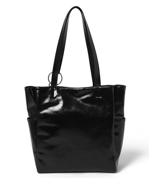 WEGO（ウィゴー）の「WEGO/リールパスケース付きA4BIGトート（トートバッグ・レディース・ブラック/シルバー・FREE）」の12枚目の写真