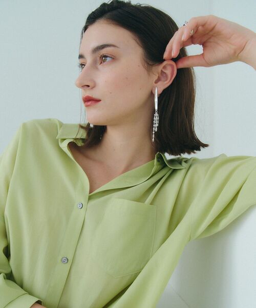 YECCA VECCA（イェッカヴェッカ）の「ボールチェーンメタルイヤリング（イヤリング・レディース・ゴールド/シルバー・FREE）」の6枚目の写真