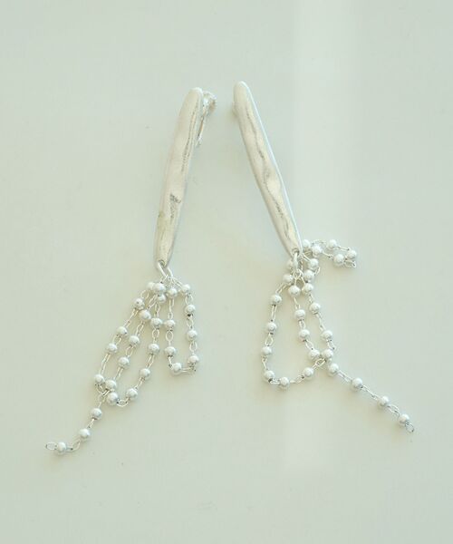 YECCA VECCA（イェッカヴェッカ）の「ボールチェーンメタルイヤリング（イヤリング・レディース・ゴールド/シルバー・FREE）」の11枚目の写真