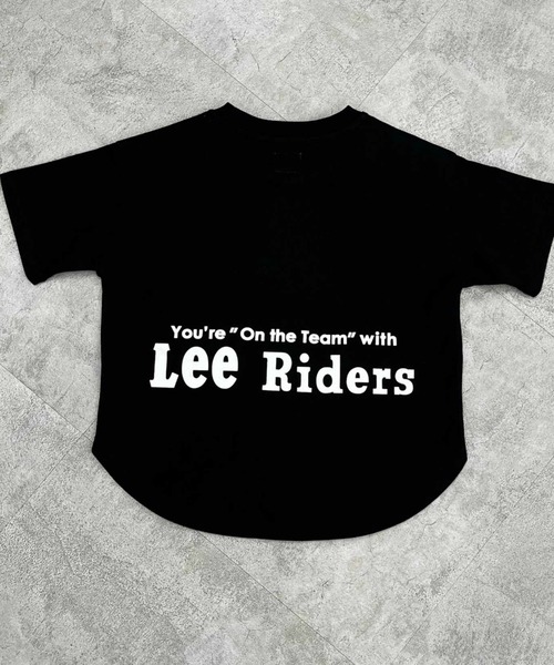 Lee（リー）の「Lee/リー【110-150cm】キッズ ラウンドヘム 半袖Tシャツ/裾ラウンド（Tシャツ/カットソー・キッズ・ブラック/ホワイト・110/120/130/140/150）」の2枚目の写真