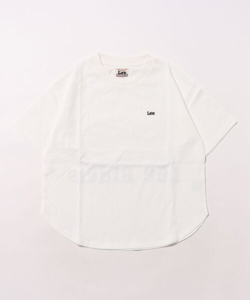 Lee（リー）の「Lee/リー【110-150cm】キッズ ラウンドヘム 半袖Tシャツ/裾ラウンド（Tシャツ/カットソー・キッズ・ブラック/ホワイト・110/120/130/140/150）」の10枚目の写真