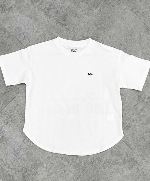 Lee（リー）の「Lee/リー【110-150cm】キッズ ラウンドヘム 半袖Tシャツ/裾ラウンド（Tシャツ/カットソー・キッズ・ブラック/ホワイト・110/120/130/140/150）」の5枚目の写真