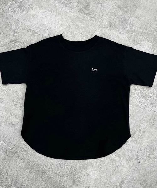 Lee（リー）の「Lee/リー【110-150cm】キッズ ラウンドヘム 半袖Tシャツ/裾ラウンド（Tシャツ/カットソー・キッズ・ブラック/ホワイト・110/120/130/140/150）」の4枚目の写真