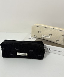 Mignonjour(ミニョンジュール)のMignonjour/リボンコーデュロイペンケース M2694(ペン類)