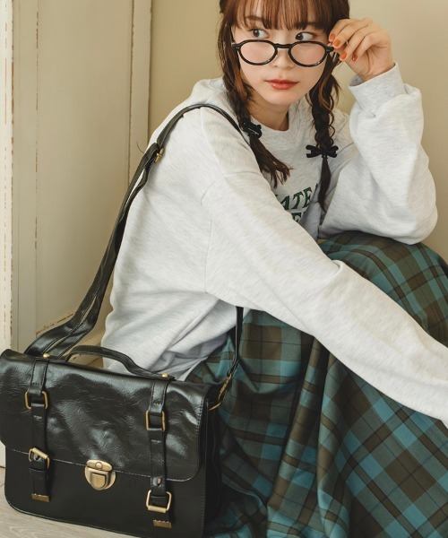 krahe（クレーエ）の「2wayクラシックバッグ（ショルダーバッグ・レディース・ブラック/ブラウン・FREE）」の3枚目の写真