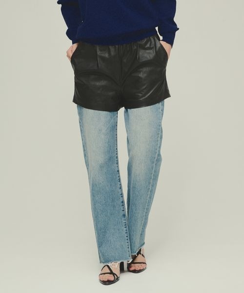 eL(エル)の「【eL】Leather Bloomers Short Pants/321315(その他パンツ・レディース・ブラウン/ブラック・FREE)」の7枚目の写真