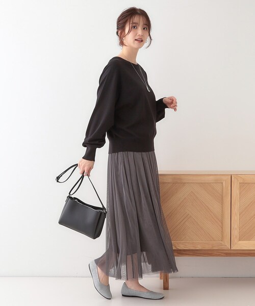 SHOO・LA・RUE（シューラルー）の「3層ヨコナガショルダーバッグ（ショルダーバッグ・レディース・シルバー/ナチュラル/ブルー/ブラック・00）」の15枚目の写真