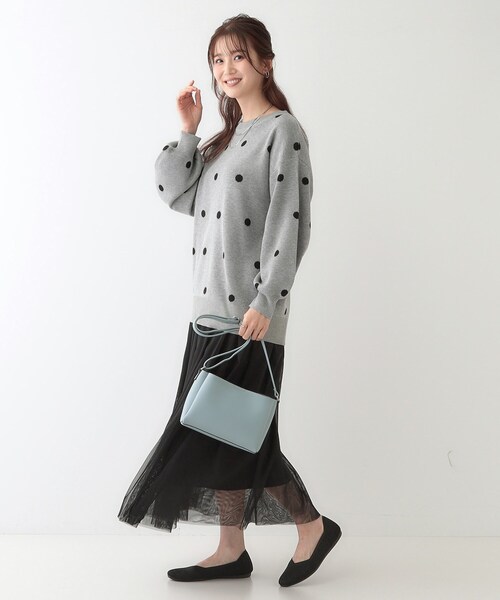 SHOO・LA・RUE（シューラルー）の「3層ヨコナガショルダーバッグ（ショルダーバッグ・レディース・シルバー/ナチュラル/ブルー/ブラック・00）」の19枚目の写真