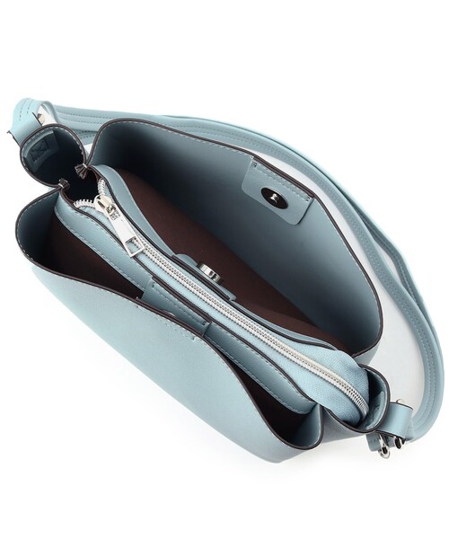 SHOO・LA・RUE（シューラルー）の「3層ヨコナガショルダーバッグ（ショルダーバッグ・レディース・シルバー/ナチュラル/ブルー/ブラック・00）」の10枚目の写真