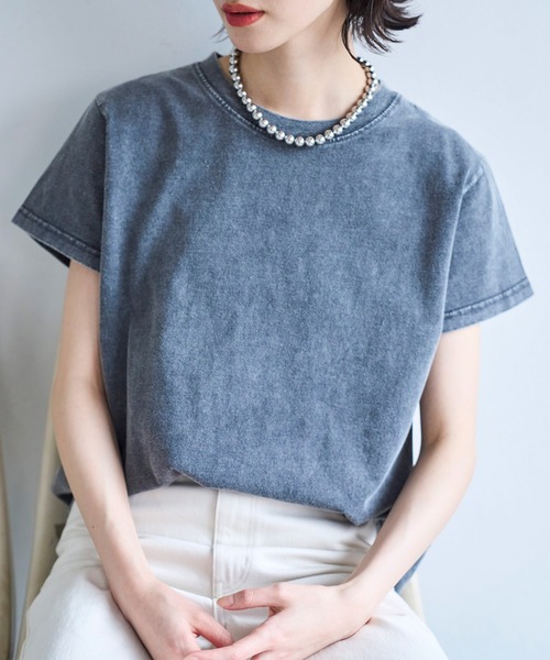 meilmada(メイルマダ)の「フロストTシャツ(Tシャツ/カットソー・レディース・ブルー/グレー・FREE)」の2枚目の写真