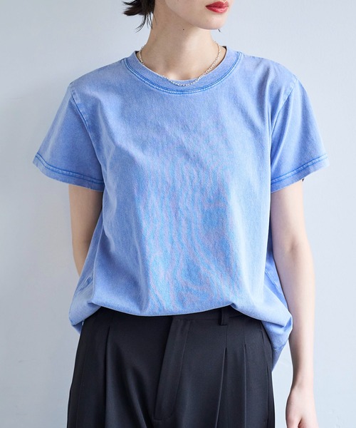 meilmada(メイルマダ)の「フロストTシャツ(Tシャツ/カットソー・レディース・ブルー/グレー・FREE)」の1枚目の写真