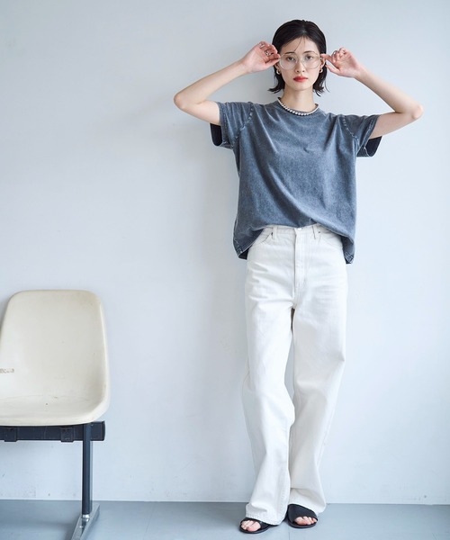 meilmada(メイルマダ)の「フロストTシャツ(Tシャツ/カットソー・レディース・ブルー/グレー・FREE)」の6枚目の写真