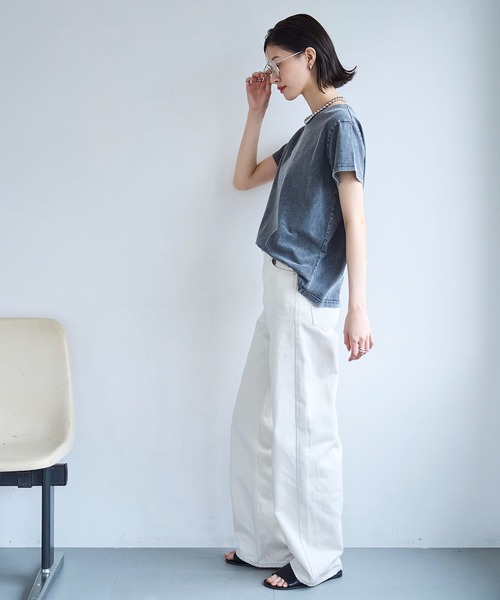 meilmada(メイルマダ)の「フロストTシャツ(Tシャツ/カットソー・レディース・ブルー/グレー・FREE)」の7枚目の写真