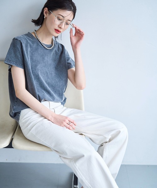 meilmada(メイルマダ)の「フロストTシャツ(Tシャツ/カットソー・レディース・ブルー/グレー・FREE)」の10枚目の写真