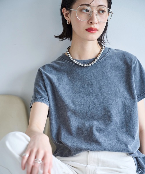 meilmada(メイルマダ)の「フロストTシャツ(Tシャツ/カットソー・レディース・ブルー/グレー・FREE)」の13枚目の写真