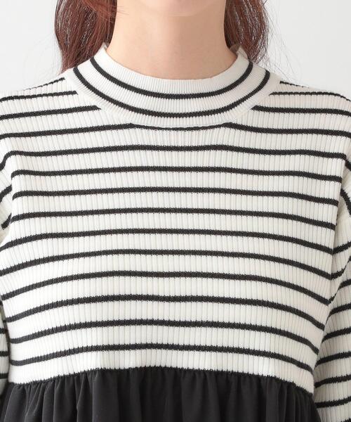 DRESKIP（ドレスキップ）の「【S-LL】リブニットドッキングワンピース（ワンピース・レディース・ライトグレー/ブラック/ホワイト系5・01/02/03/04）」の19枚目の写真