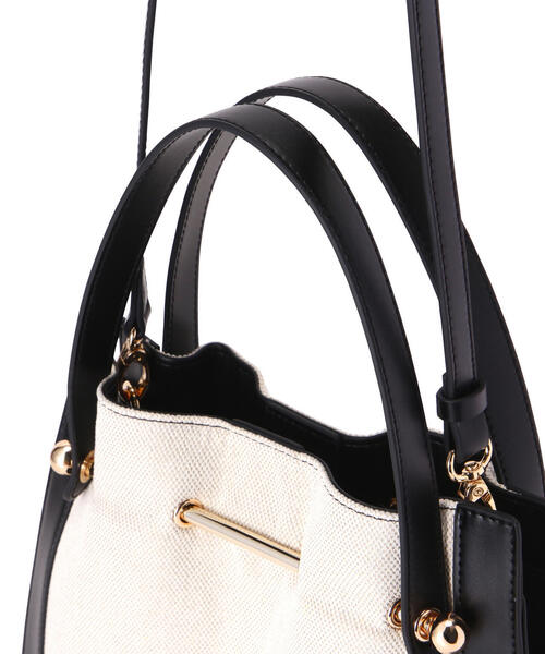 EDIT COLOGNE（エディットコロン）の「ゴールドパーツキャンバストート（トートバッグ・レディース・ブラック/ブラウン・ﾌﾘ-）」の6枚目の写真