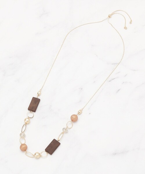 SHOO・LA・RUE(シューラルー)の「アクリルステーションネックレス(ネックレス・レディース・ピンクゴールド/ゴールド/シルバー・00)」の5枚目の写真