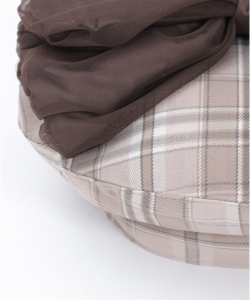 axes femme（アクシーズファム）の「パール付リボンチェックベレー（ハンチング/ベレー帽・レディース・ブルー/ベージュ/ラベンダー・FREE）」の18枚目の写真