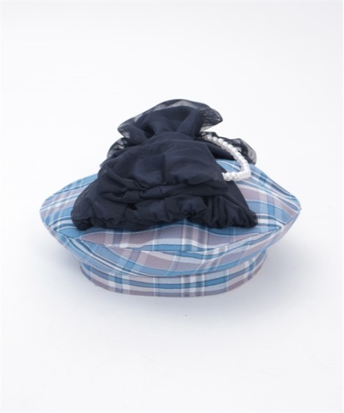 axes femme（アクシーズファム）の「パール付リボンチェックベレー