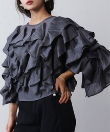 PICCIN PERLA | ラッフルシアーブラウス(シャツ/ブラウス)