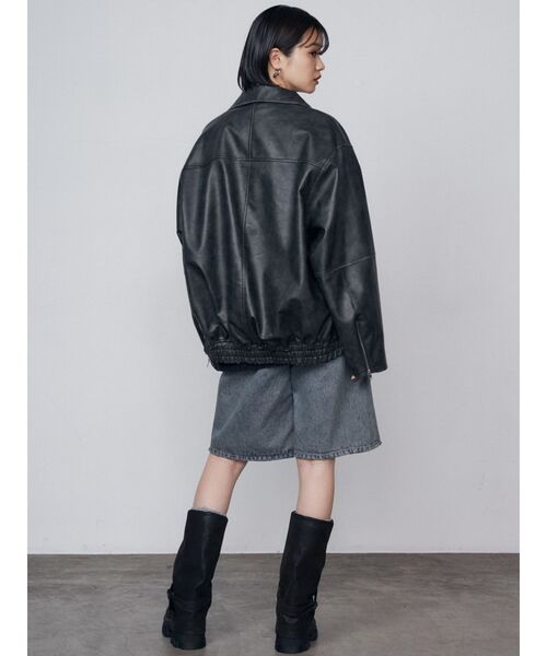 ☆Sale 新品 LIB JOIE ヴィンテージライクオーバージャケット Leather like over jacket | Judin