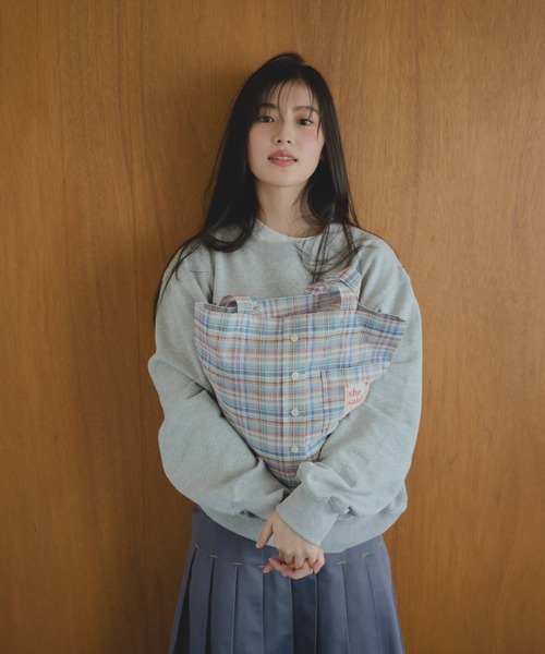 common gull products.(コモンガルプロダクツ)の「shesaidthat×common gull products.初めまして。 ” check bag ”(トートバッグ・レディース・アイボリー/サックスブルー系・フリー)」の14枚目の写真