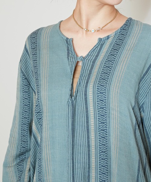 チャイハネ(チャイハネ)の「【チャイハネ】ホブストワンピース(ワンピース・レディース・ベージュ/ブルー/グレー・FREE)」の10枚目の写真