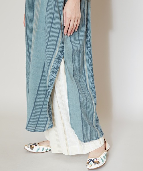 チャイハネ(チャイハネ)の「【チャイハネ】ホブストワンピース(ワンピース・レディース・ベージュ/ブルー/グレー・FREE)」の12枚目の写真