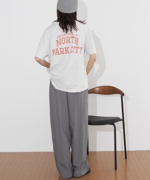 Auntie Rosa Holiday(アンティローザホリデー)の「クラックロゴカレッジT(Tシャツ/カットソー・レディース・チャコールグレー/ナチュラル・FREE)」の20枚目の写真