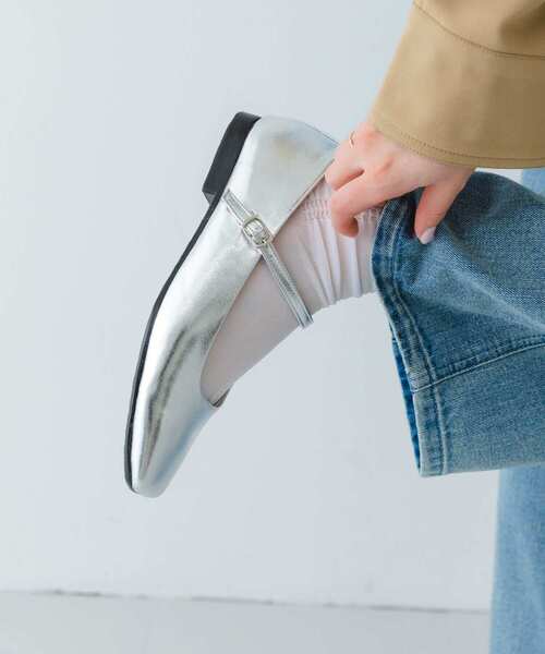 RODE SKO（ロデスコ）の「PIEDI NUDI　SHEER TACK SHRINK SOCKS（ソックス/靴下・レディース・ブルー/ホワイト/ブラック・-）」の5枚目の写真