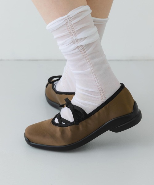 RODE SKO（ロデスコ）の「PIEDI NUDI　SHEER TACK SHRINK SOCKS（ソックス/靴下・レディース・ブルー/ホワイト/ブラック・-）」の7枚目の写真
