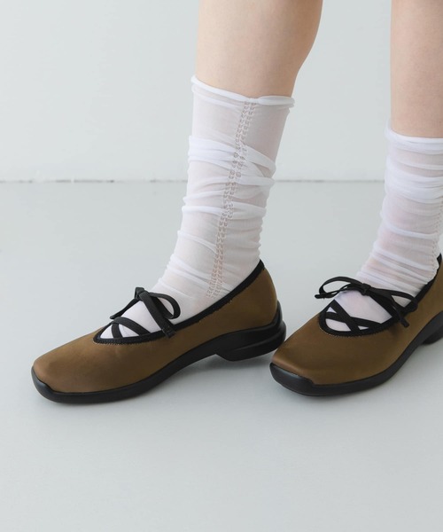 RODE SKO（ロデスコ）の「PIEDI NUDI　SHEER TACK SHRINK SOCKS（ソックス/靴下・レディース・ブルー/ホワイト/ブラック・-）」の8枚目の写真