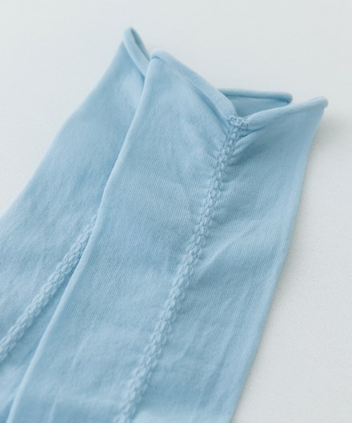 RODE SKO（ロデスコ）の「PIEDI NUDI　SHEER TACK SHRINK SOCKS（ソックス/靴下・レディース・ブルー/ホワイト/ブラック・-）」の9枚目の写真