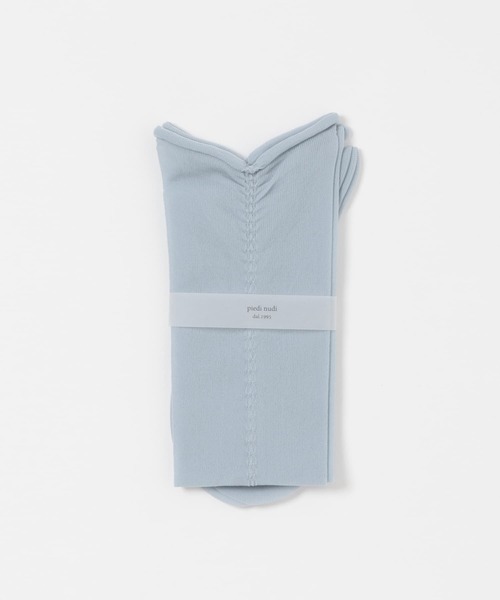 RODE SKO（ロデスコ）の「PIEDI NUDI　SHEER TACK SHRINK SOCKS（ソックス/靴下・レディース・ブルー/ホワイト/ブラック・-）」の17枚目の写真