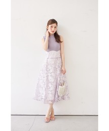 ワンピース　ラベンダー　F 新品 GINGER | ワンピース - ラベンダーマルチフラワー 【公式】fafa