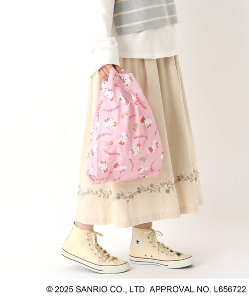 one'sterrace(ワンズテラス)の「サンリオキャラクターズ ポーチ付エコバッグ ハローキティ(エコバッグ/サブバッグ・レディース・レッド系9・99)」の14枚目の写真